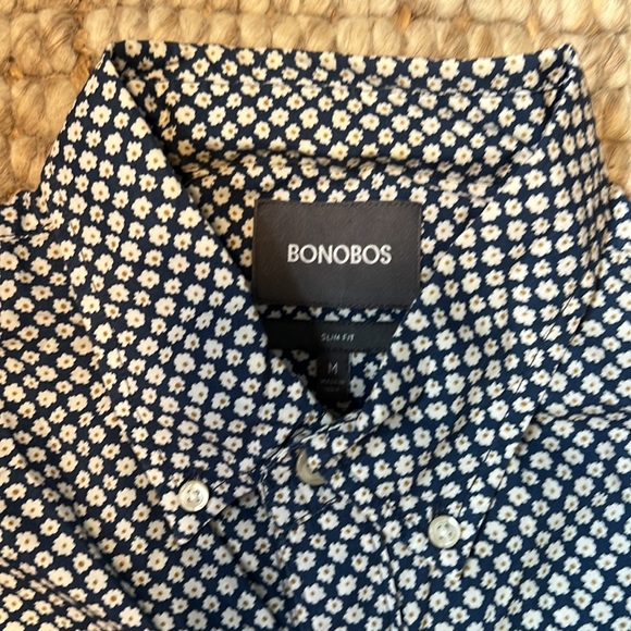 Floral Pattern Long Sleeve Bonobos Button Down Shirt - Picture 2 of 4